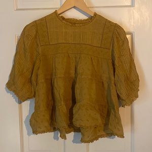 Doen Yellow Adnet Top Size M